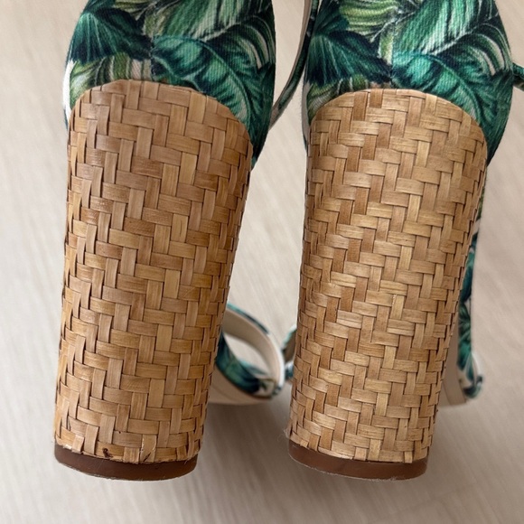 Sam Edelman Tropical Leaf Print Heels - Picture 6 of 8